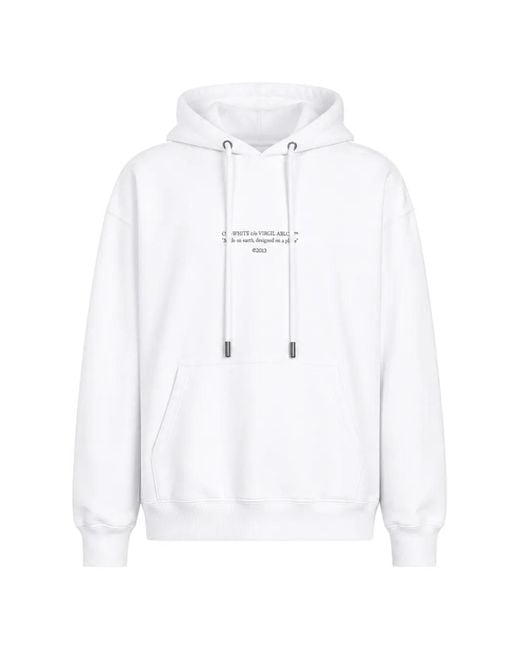 Off-White c/o Virgil Abloh White Statement Skate Hoodie for men