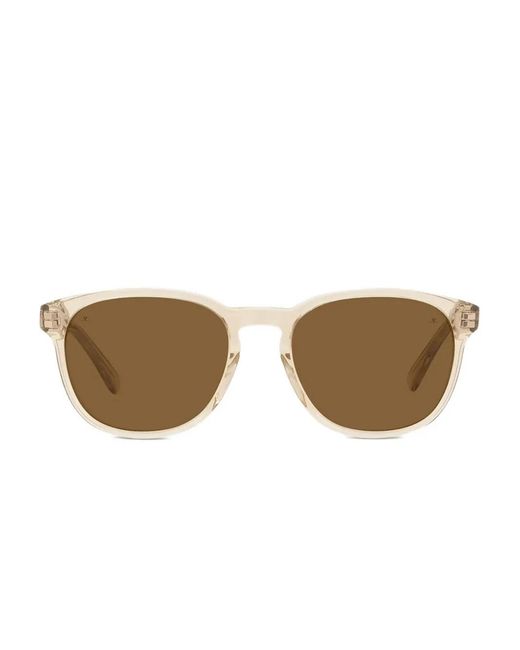 Vuarnet Yellow Round-Frame Sunglasses for men
