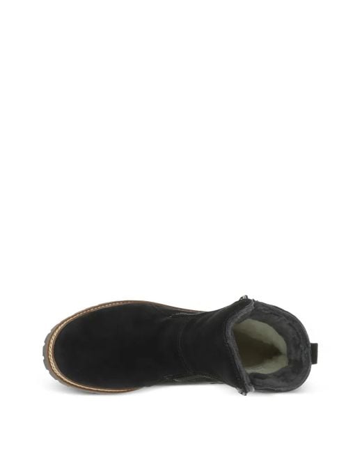 Olang Black Dama Zip-Detail Suede Boots