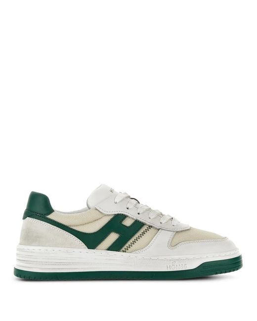 Hogan Green Flat Shoes for men
