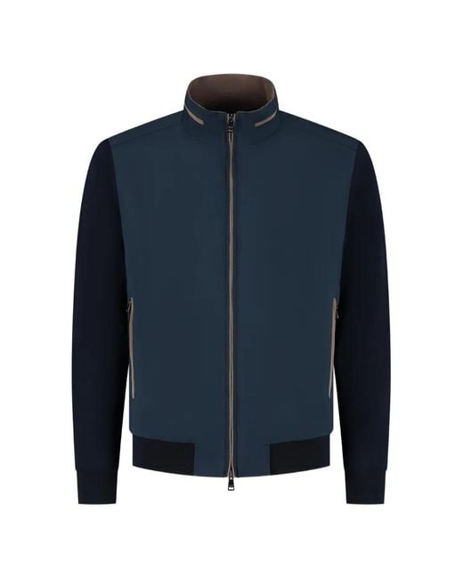 Paul & Shark Blue Zip-Fastening Jacket for men