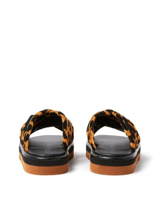 Stella McCartney Brown Sneak-Elyse Platform Slides