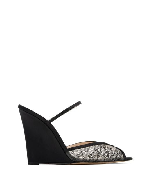 Andrea Wazen Black Mules Katy