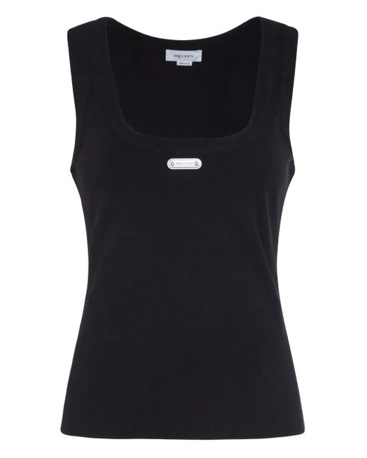 Alexander McQueen Black Klassisches Trägershirt