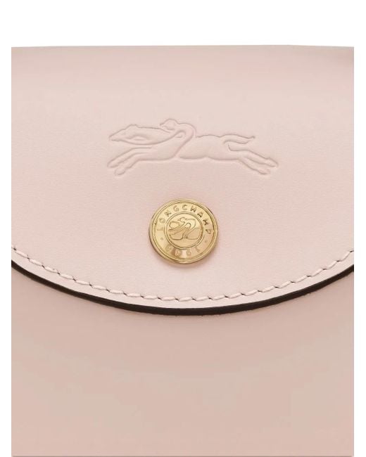 Longchamp Pink Top-Handle Leather Mini Bag