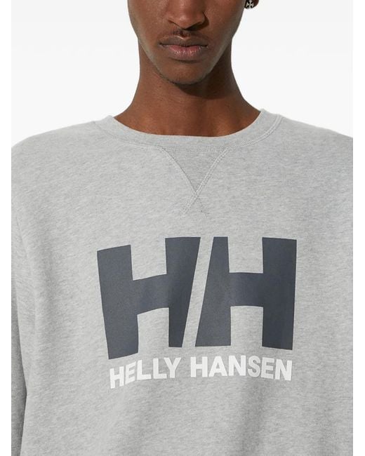 Helly Hansen Gray Logo Sweatshirt for men