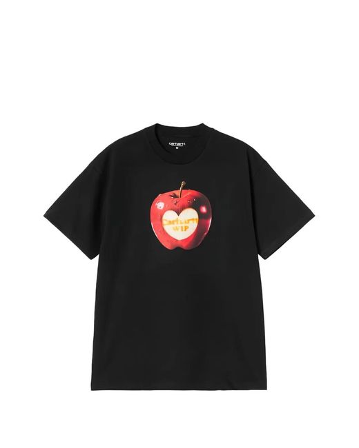 Carhartt Black Logo Cotton T-Shirt for men