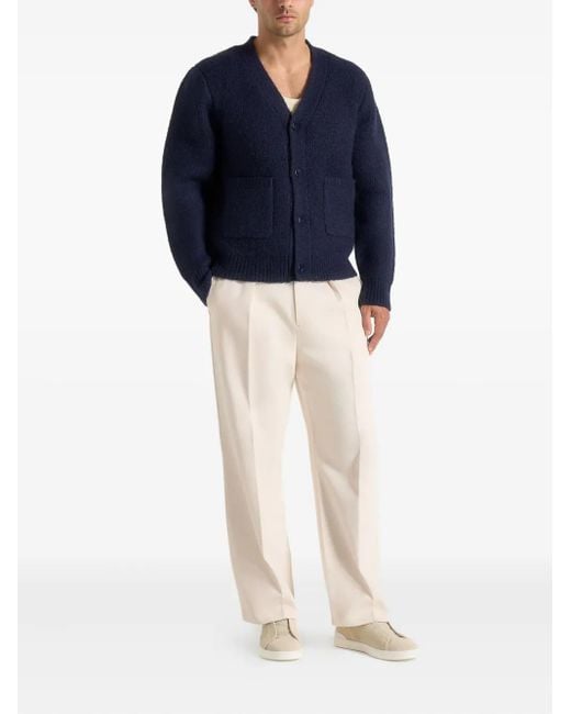 メンズ Manière De Voir Aldo Cardigan Blue