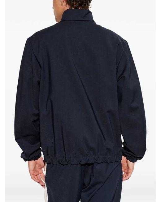 Moncler Blue Fourioun Logo-Patch Jacket for men