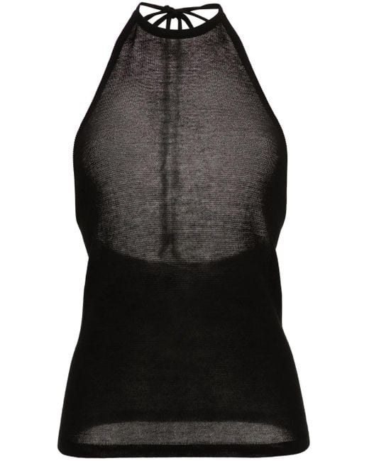 Top Con Scollo All'Americana di Lemaire in Black