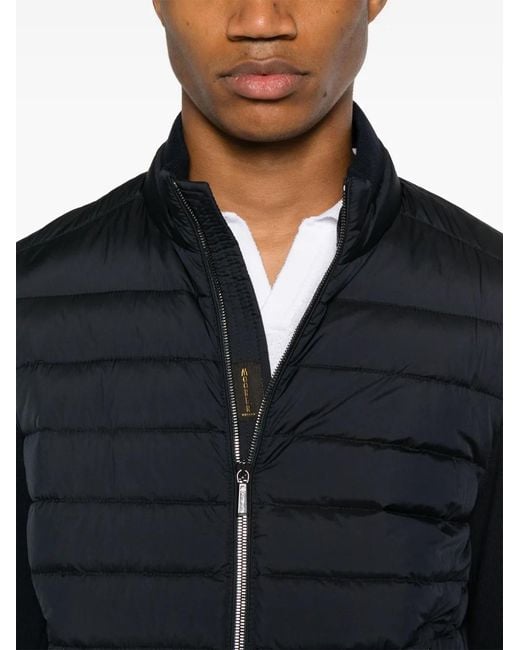 Moorer Black Cattaneo-S3C Panelled Jacket for men