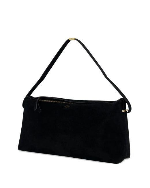 Totême  Black Scoop Suede Zip-Fastening Shoulder Bag