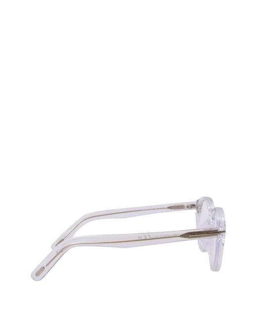 Tom Ford White Lunettes De Vue À Monture Ronde for men