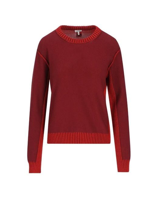 Loewe Anagram-Embroidered Ribbed-Trim Sweater
