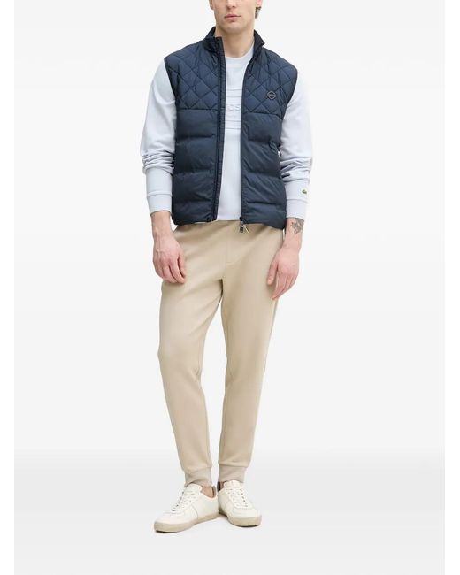 Lacoste Blue Embossed Logo-Patch Sweater
