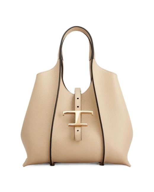 Tod's Natural T Timeless Shopping Bag