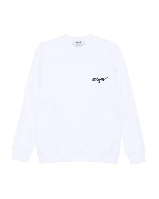 MSGM ロゴ スウェットシャツ White