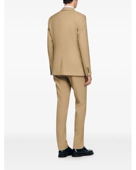 Sandro Natural Wool Suit Jacket for men