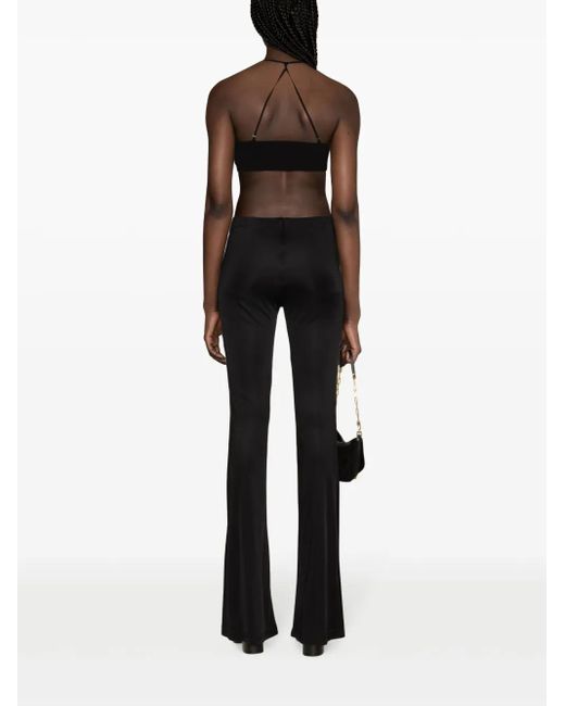 Versace Black Wide Trousers