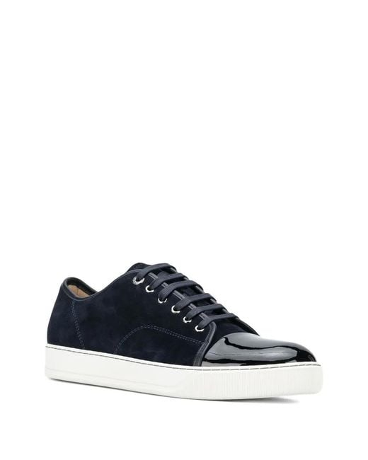 Lanvin Black Toe-Capped Sneakers for men