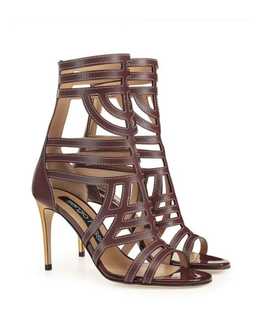 Sergio Rossi Brown Sr Agate Sandals