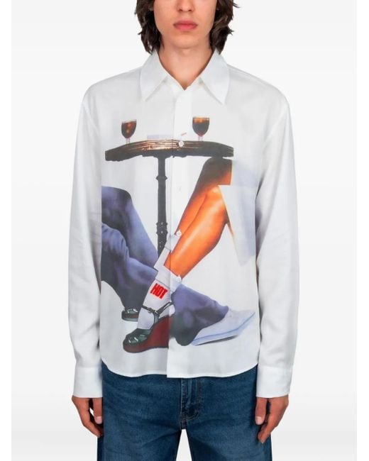 メンズ Carne Bollente Terrace Touch シャツ White