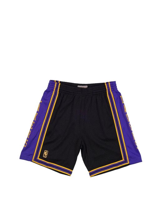 Mitchell & Ness Blue Nba "1996 Los Angeles Lakers" Reload Swingman Shorts for men
