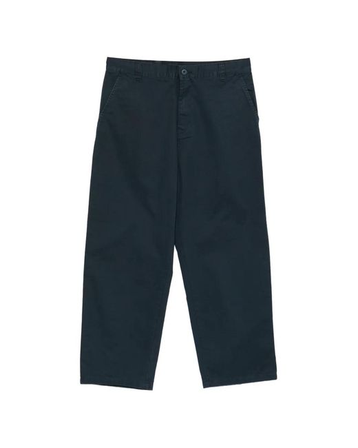 Carhartt Blue Trousers Straight-Leg for men