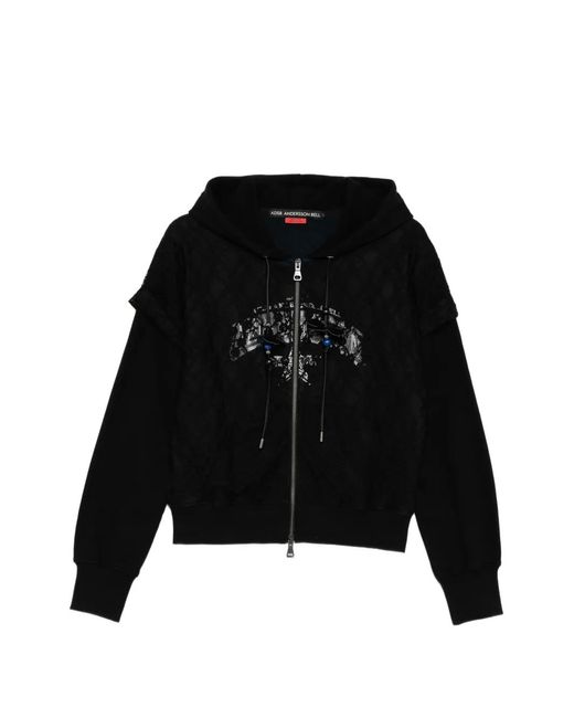 Chaqueta Con Motivo Y Capucha ANDERSSON BELL de color Black