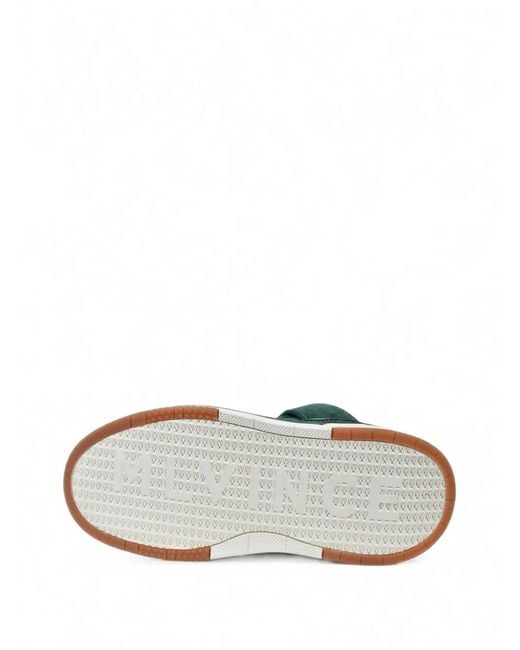MLVINCE Green Raptor Low-Top Panelled Sneakers for men