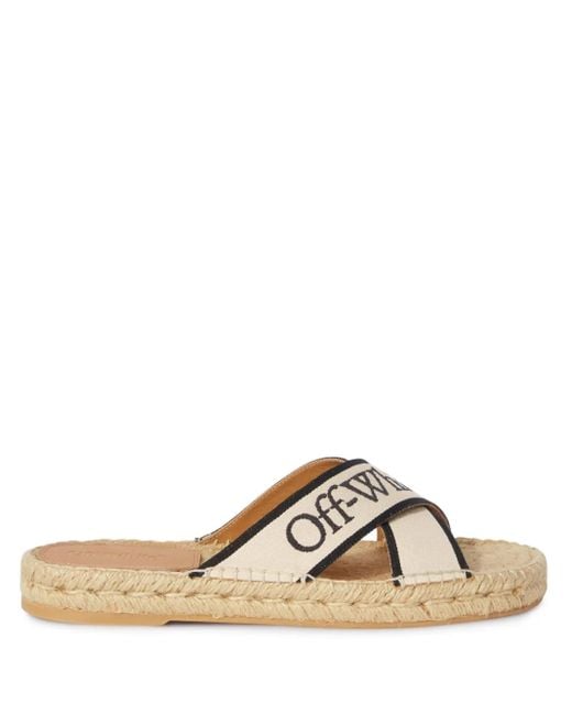 Off-White c/o Virgil Abloh クロス エスパドリーユ Brown
