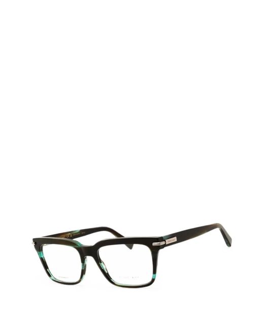 Ferragamo Eyewear Black Rectangle-Frame Glasses for men
