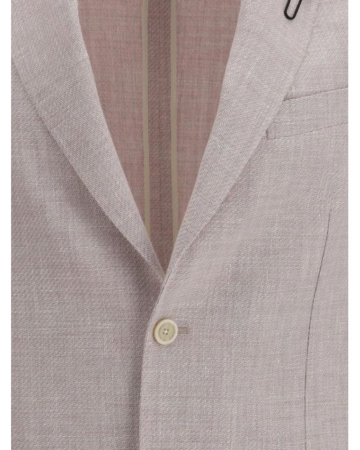 Lardini Gray Roma Button Jacket for men