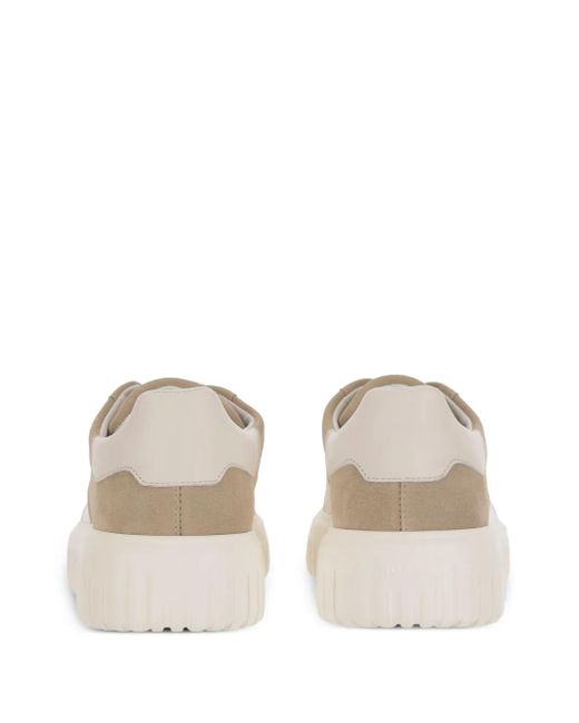 Hogan Brown H-Stripes Sneakers for men
