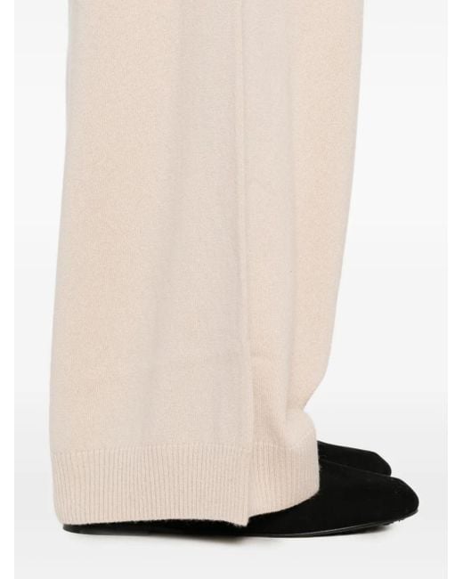 Weekend by Maxmara White Cashmere-Blend Trousers