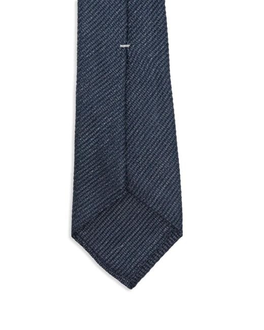 Canali Blue Textured Tie for men