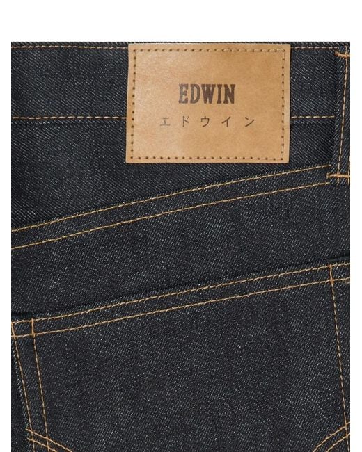 Edwin Blue Loose Button Jeans for men