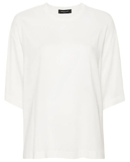 Fabiana Filippi White Crew-neck T-shirt