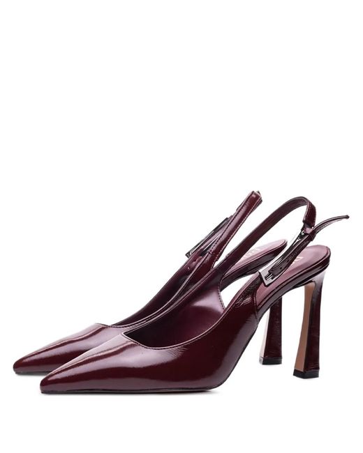Poche Paris Brown Escarpins Pointus À Bride Arrière