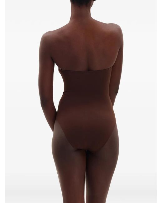 Eres Brown Apparence Bustier Swimsuit