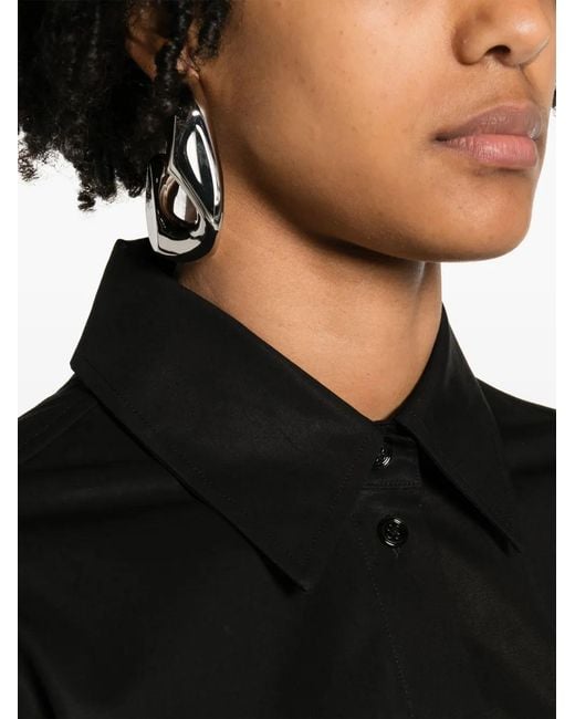 Alexander Wang Black Mini Cotton Shirt Dress - Women's - Cotton