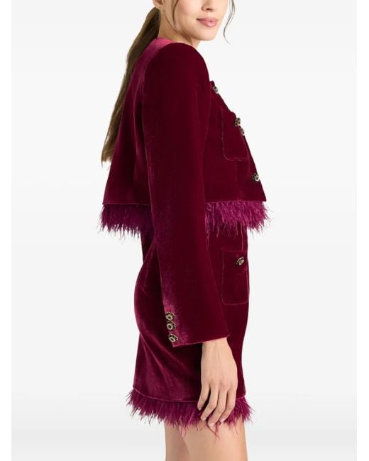Cinq À Sept Red Evelina Jacket