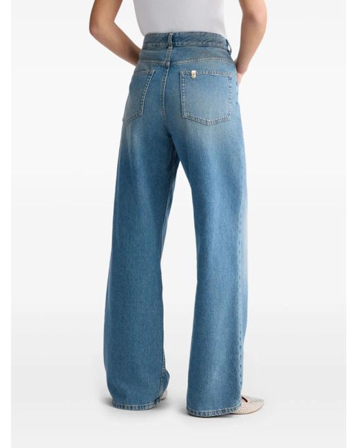 Liu Jo Blue High-Rise Baggy Jeans