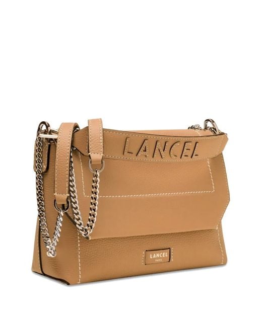 Lancel Brown Medium Ninon Soft Leather Tote Bag