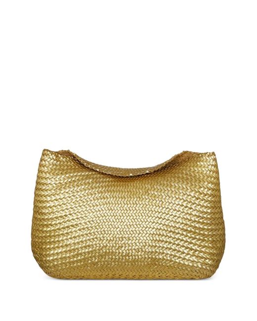 Dragon Diffusion Natural Santa Marta Woven Leather Shoulder Bag