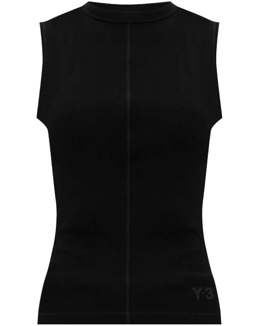 Y-3 Black Organic Cotton Top