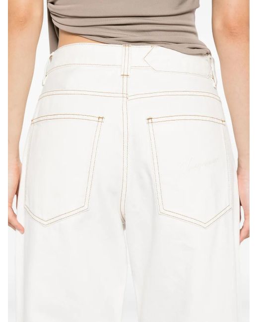 Jacquemus White Le De-Nimes Large