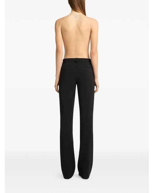 Courreges White Sequin-Embellished Illusion Body