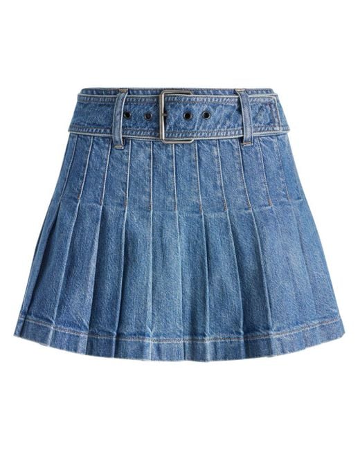 Alice + Olivia Mera プリーツスカート Blue