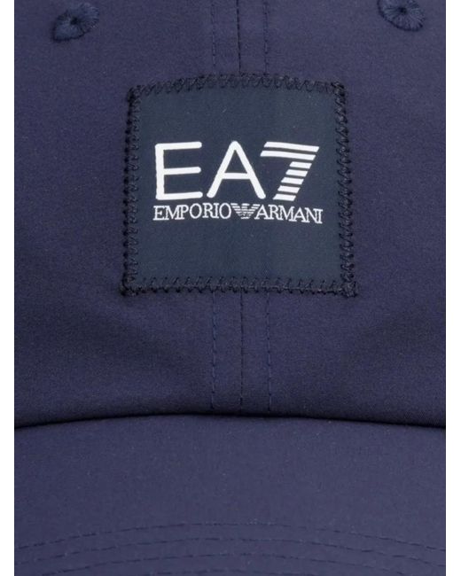 Casquette À Patch Logo EA7 en coloris Blue
